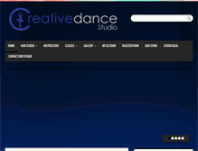 Tablet Screenshot of creativedancestudio.org